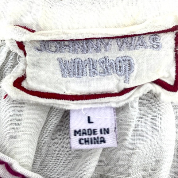 Johnny Was Allegra Embroidered Peasant Blouse Size Large - Picture 8 of 11